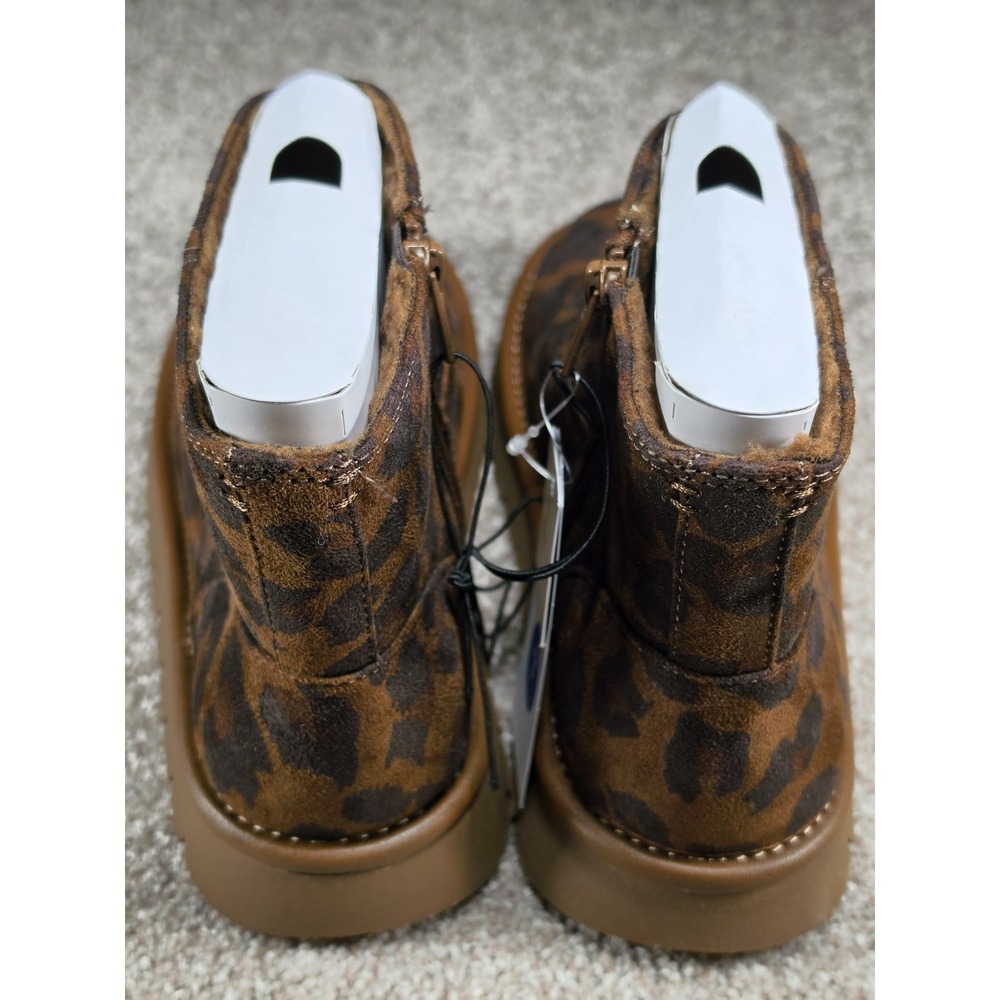 Universal Thread Womens Leopard Print Ankle Boots Size 7 Memory Foam Side Zip... - Picture 5 of 6